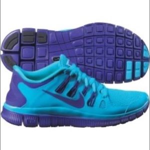 Blue Nike Free Run